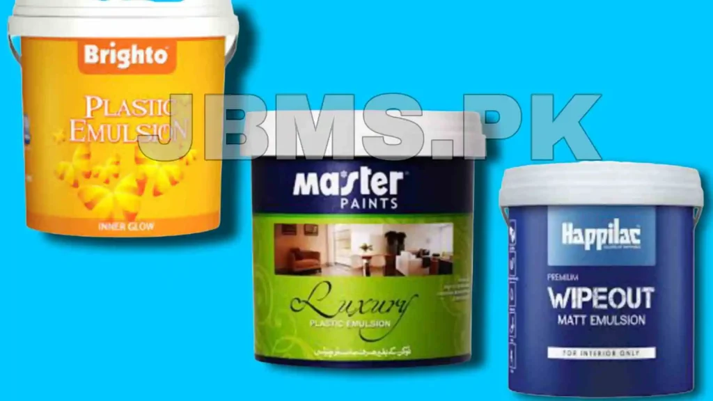 Paint Price in Pakistan Today | Latest Paint Rate List 2023 - JBMS