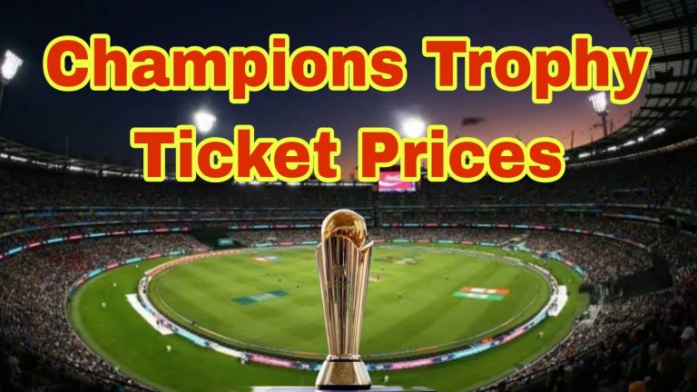 champions Trophy Ticket Prices