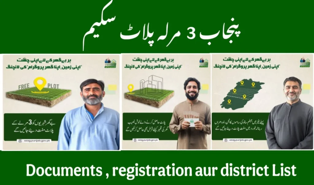 Punjab 3 Marla Free Plot Scheme 2025