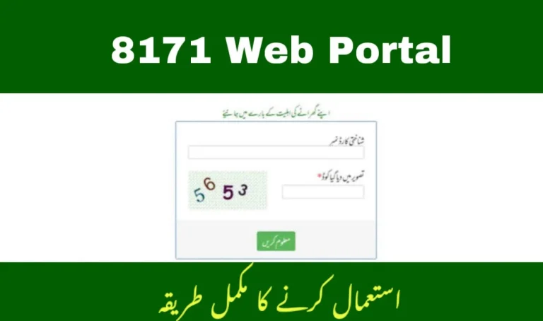 How to Use the 8171 Web Portal