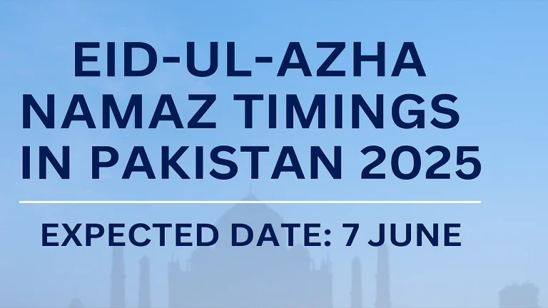Eid-ul-Azha 2025 Namaz Timings in Pakistan – City Wise Prayer Schedule