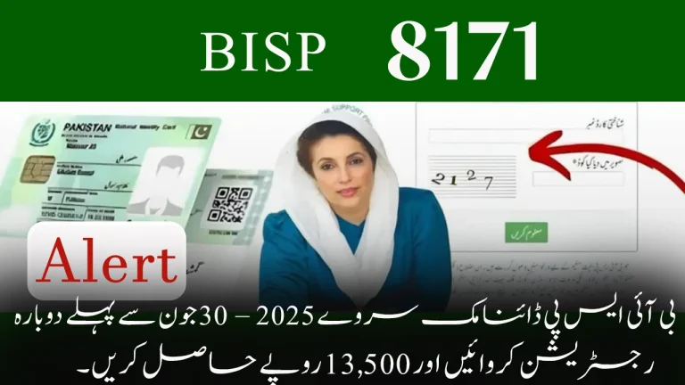 BISP Dynamic Survey 2025 – Reapply by June 30 to Get Rs. 13,500 Payment