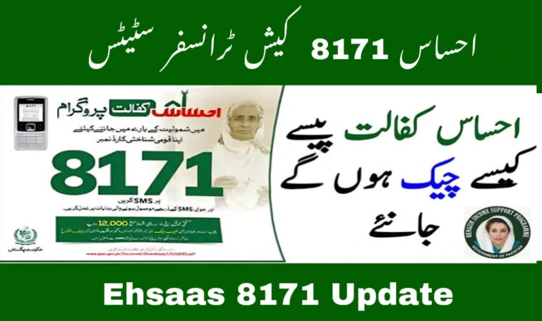 How to Check Ehsaas 8171 Cash Transfer Status – June 2025 Guide