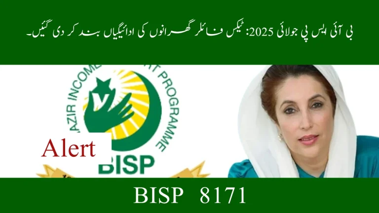 BISP July 2025: Payments Stopped for Tax-Filer Households – Final Update