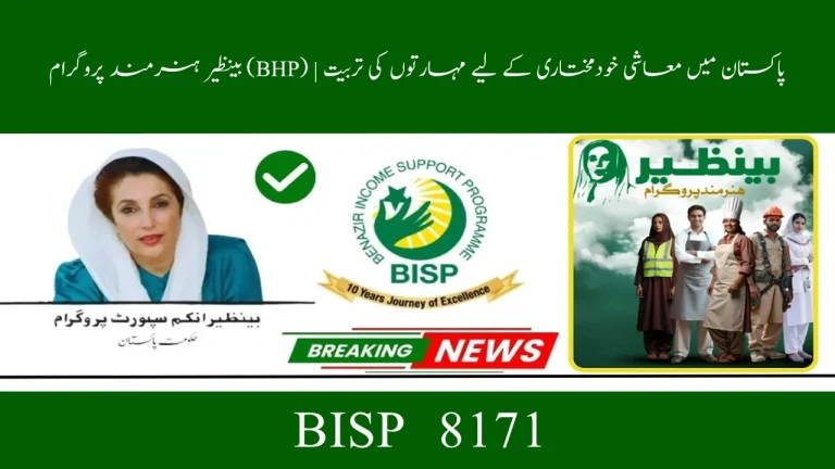 Benazir Hunarmand Programme (BHP) | Skill Training for Economic Empowerment in Pakistan