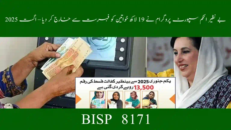 BISP Removes 1.9 Million Women – August 2025 Dynamic Survey Update & Reapplication Guide