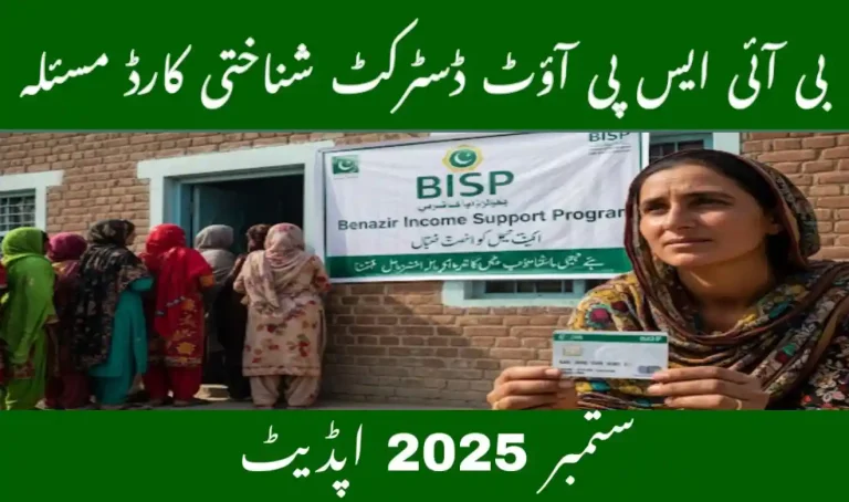BISP Out-District CNIC Issue September 2025 Update
